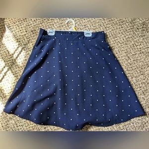 Polka Dot Skater Skirt - Navy blue, circle, knee length, Glamorous brand, size M